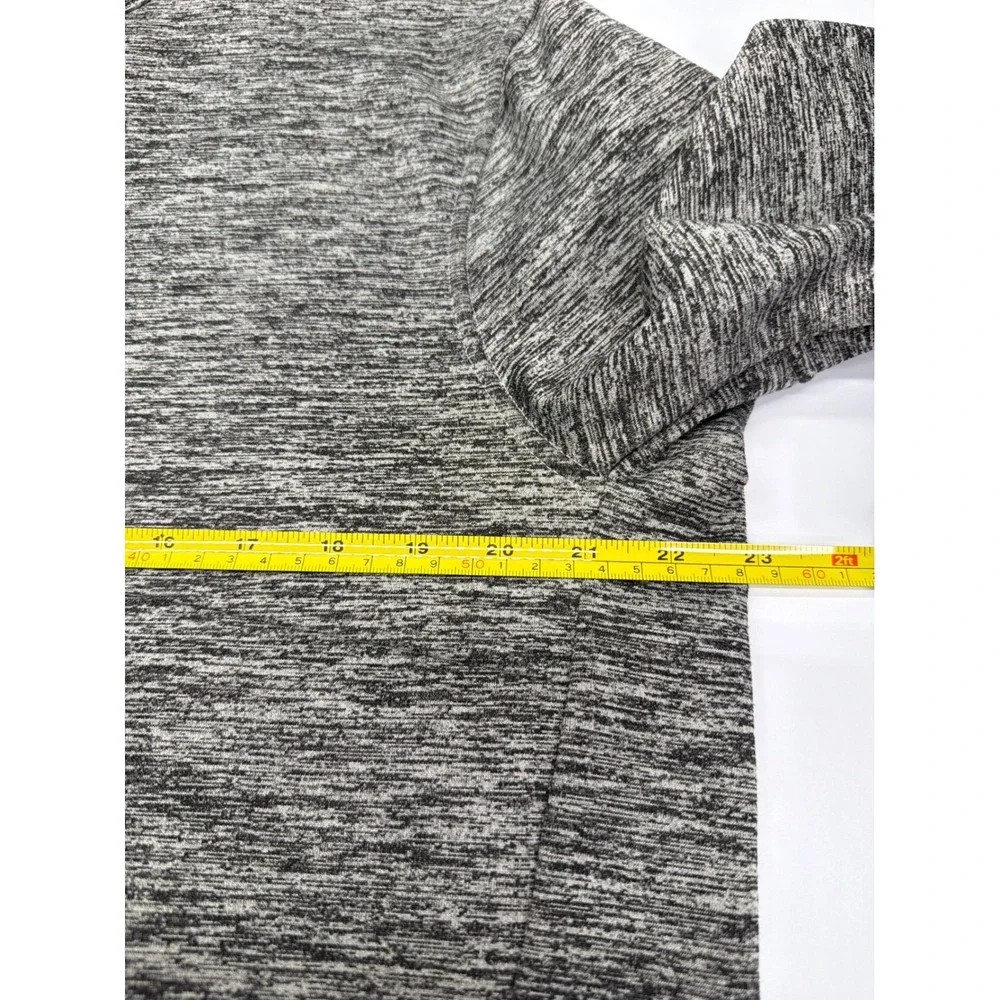 Lululemon Mens Full Zip Hoodie Gray White Space Dye Performance Jacket Large‎